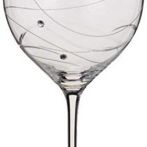 Dartington Crystal ST2557/4/P - Glitz Crystal Goblet Wine Glasses, Set of 2, 24cm