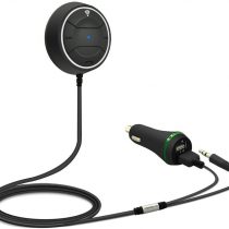 TECEVO Bluetooth 5.0 Handsfree Car Kit - Bluetooth Music Receiver, NFC Quick Pairing, AUX Jack Playing Music And Hands Free Calling Car Adapter …