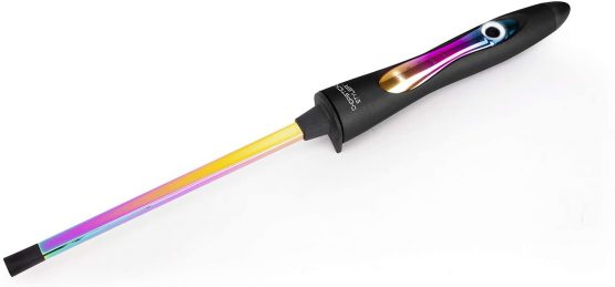 CHOPSTICK STYLER HEROINE Curling Wand, 10mm Super Skinny Rectangular Ceramic Barrel for Tight Long Lasting Chopstick Curls for Long & Short Hair with Heat Glove