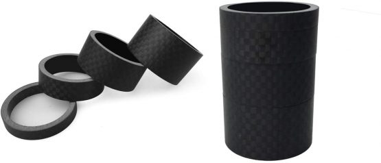 PLATT Bike Headset Spacer Full Carbon Fiber Bicycle Stem Headset Spacer Fit 1 1/8-Inch Compatible with MTB Bike Road Bikes (4Pcs) - Image 4