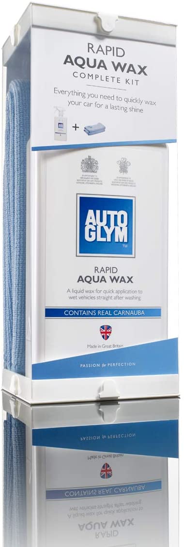 Autoglym Rapid Aqua Wax, 500ml - Complete Car Wax Kit Made To Protect All Exterior Surfaces Including Car Paint, Rubber And Glass