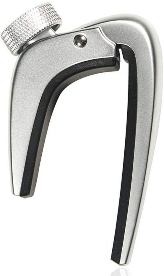 WINGO 6 String Steel Guitar Capo with Micro Tension Adjustment Knob for Acoustic Electric Guitars - Silver - Image 4