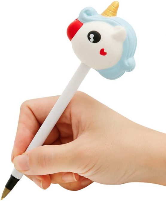 Anboor Squishies Unicorn Mermaid Panda Pen Grip Kawaii Slow Rising Scented Pencil Topper Squishies Kids Toy Gift… (3 Pcs) - Image 3