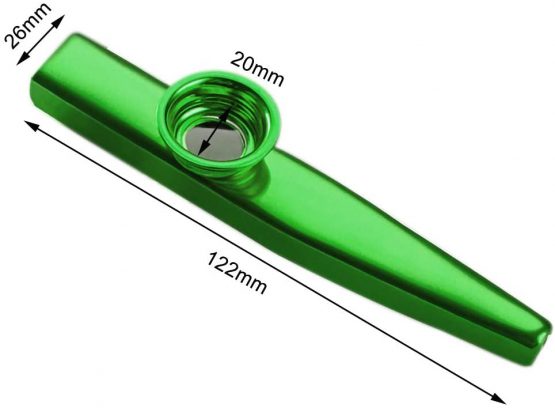 Metal Kazoo and 5 Membrane Flute Diaphragm, Aluminum Alloy Kazoo with Vintage Gift Box, Good for Kids, Music Beginner - Image 3