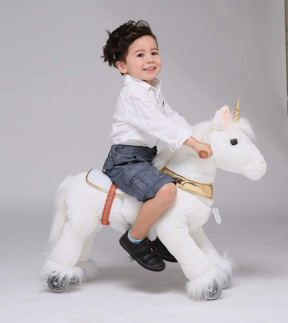 UFREE Horse Best Birthday Present for Boys. Action Pony Toy, Ride on Large 29'' for Children 3 Years Old to 6 years old