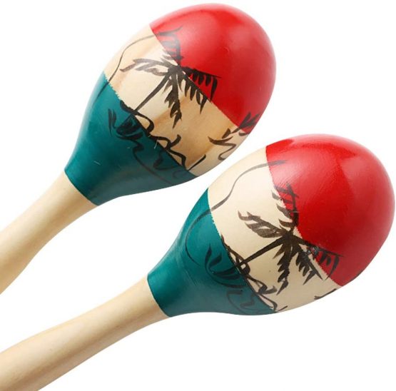 Percussion Maracas Shakers Rattles Sand Hammer Percussion Instrument with ABS Plastic Shells and Wooden Handles for Live Performances and Recording Sessions (Black) - Image 4