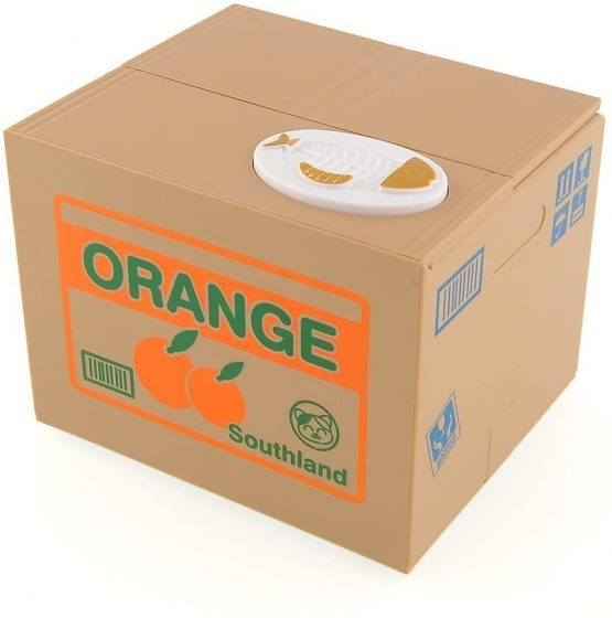 Gearmax Automatic Piggy Bank Stealing Coins Penny Cents Creative Box Saving Your Money (Cat) - Image 4