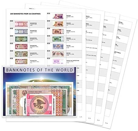 IMPACTO COLECCIONABLES World Currency Collection, 100 Different World Banknotes, with Certificate of Authenticity - Image 2
