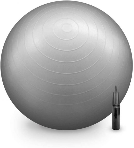 Phoenix Fitness Anti-Burst Fit Ball - Exercise Fitness Ball with Hand Pump - Can be Used as a Birthing Ball, Pregnancy, Labour
