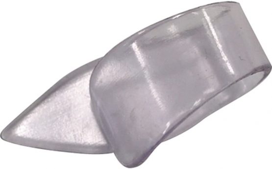 Dunlop 9036R Clear Plastic Thumbpicks, Large, 12/Bag