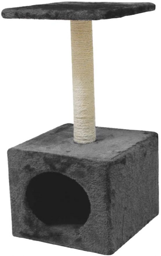 CROCI Hamburg Cat Scratcher, 30 x 30 x 60 cm, Grey