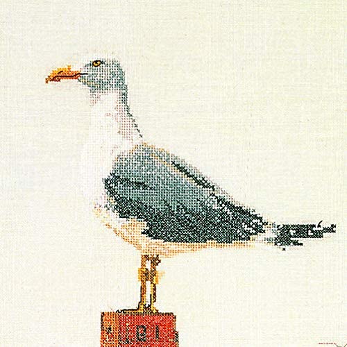 Thea Gouverneur Seagull On Aida Counted Cross Stitch Kit-13-inch x 25.5-inch 16 Count, 33 x 65cm - Image 2
