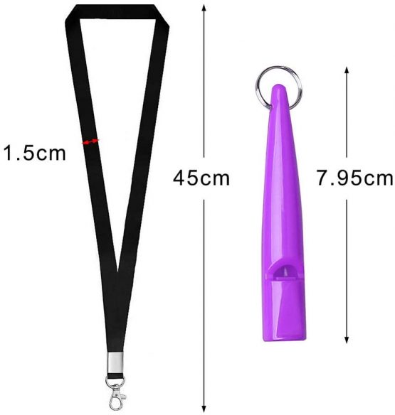 kuou 4 Pcs Professional Dog Whistles, Dog Training Whistle High Pitch Plastic Dog Whistles With Lanyard Keychain for Barking & Recall - Image 3