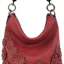 Redfox Womens Braided Handle Strap 3D Effect Floral Hobo Tote Bag/Shoulder Handbag