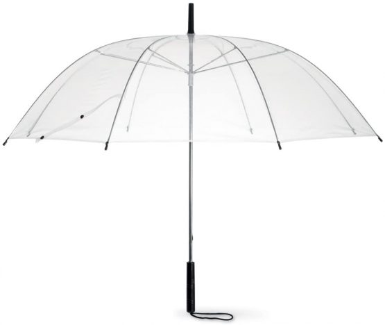 eBuyGB Pack of 1 Wedding Dome, Manual Opening Stick Umbrella, 98 cm, Transparent