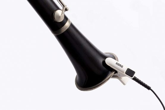 KORG CM-300-BKRD Improved Design Contact Microphone for Clip-Type Tuners - Black/Red - Image 3