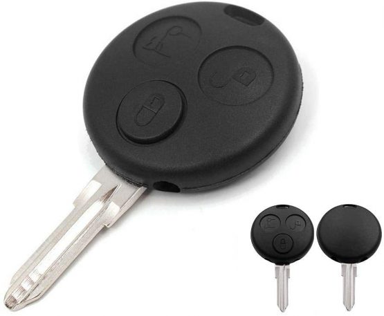 Automobile Locksmith 3 Button Case Shell Blade for Smart Roadster City Coupe Fortwo Fourfour remote key fob