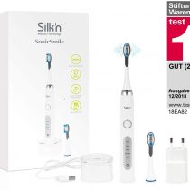 Silk'n SonicSmile - Sonic Electric Toothbrush for Cleaner, Whiter Teeth - 5 Settings - Interval Timer - Waterproof (IPX7) - White - 1 Piece