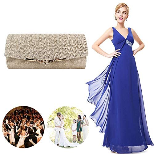 LA HAUTE Women Evening Bags Fashion Design Prom Cocktail Party Purse Clutch Handbags (3063 Champagne) - Image 3