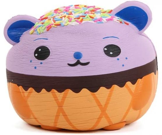 Anboor 5.5 Inches Squishies Jumbo Panda Egg Creamy Candy Ice Cream Slow Rising Scented Kawaii Squishies Animal Toy for Collection,1 Pcs - Image 4