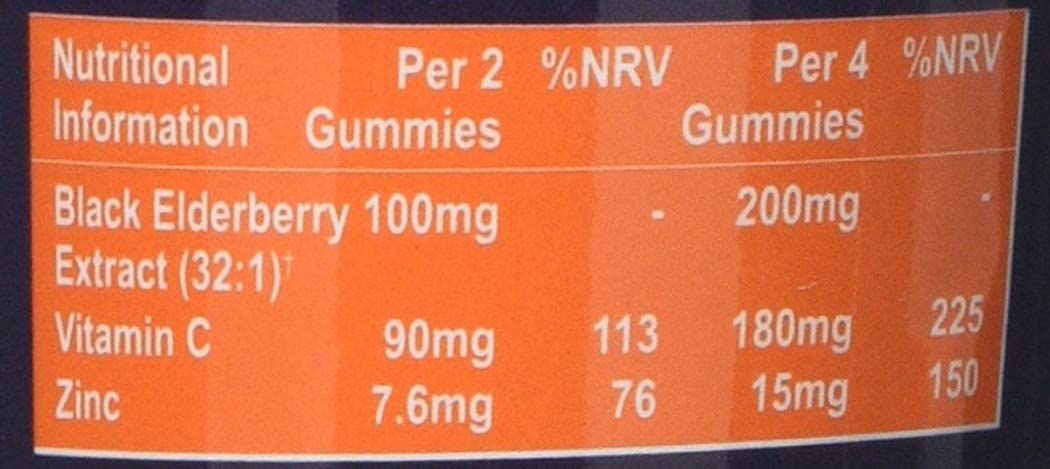 SAMBUCOL IMMUNO FORTE GUMMIES, 30 Count (Pack of 1), Purple - Image 4