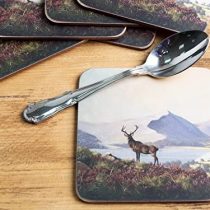 Creative Tops 5164379 Highland Stag 6-Piece Set of Premium Cork-Backed Coasters, 10.5 x 10.5 cm (4" x 4")