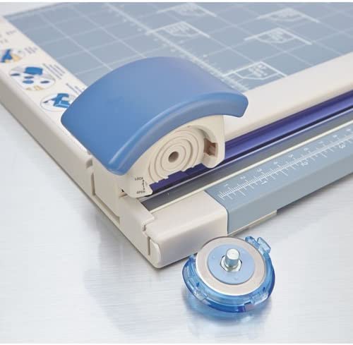 Carl Brands 12-inch Professional Rotary Trimmer, Blue/Ivory, 25.4L x 10.2W cm - Image 3