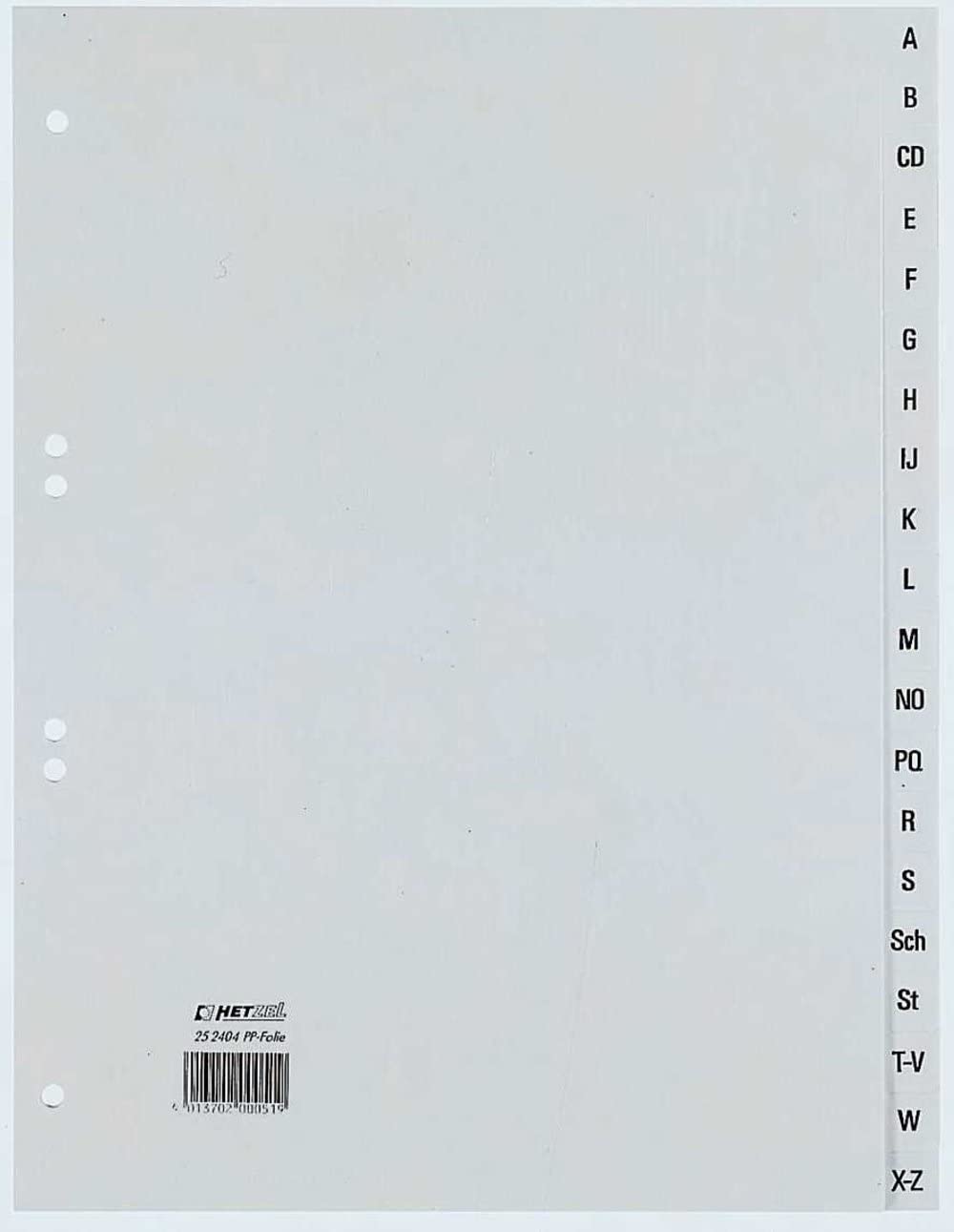 Rexel Ring Binder Polypropylene (Alphabetic Register, DIN A4) - Grey - Image 4
