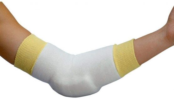Rolyan Elbow/Heel Protectors, Pair of Small 9" Heel or Elbow Sleeves with Foam Pad Protects Skin and Relieves Pressure, Knit Support Prevents Ulcerations, Elbow Protectors for Elderly
