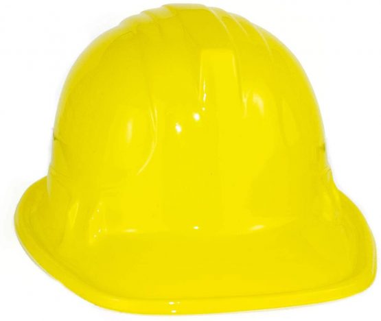 The Glowhouse Pack of 12 Construction Plastic Party Hats Kids & Adults Party Hats - Fancy Dress Up Soft Hats for Kids and Adults (Pack of 12) - Image 2