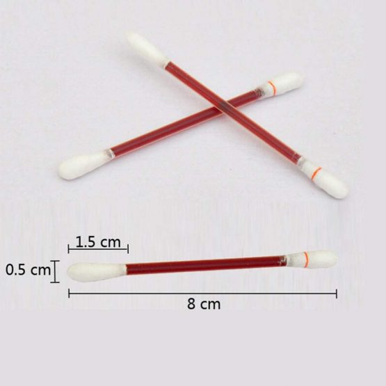 Healifty Disposable Wound Cotton Swab Disinfection Iodophor Cotton Stick for Infant Kids - Image 3