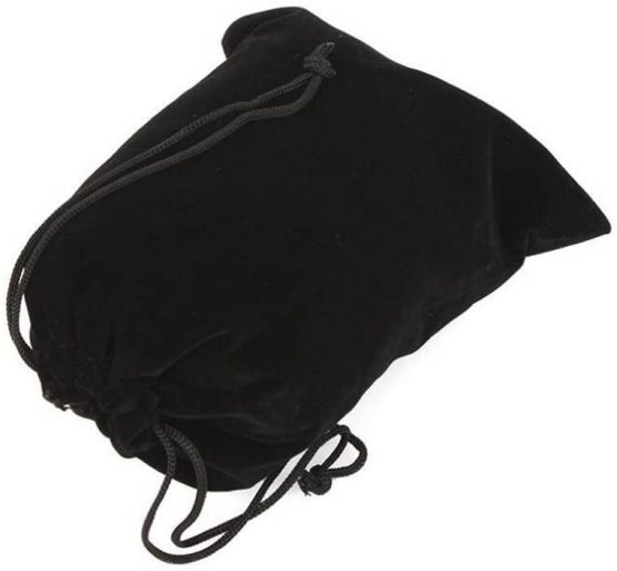 10PCS 3.9'' x 7.8'' Black Velvet Cloth Flannel Bunched Bag/Drawstring Bags/Jewelry Pouches/Multifunction Protection Cover for Cellphone MP3 MP4 Electronic Digital Equipment Storage