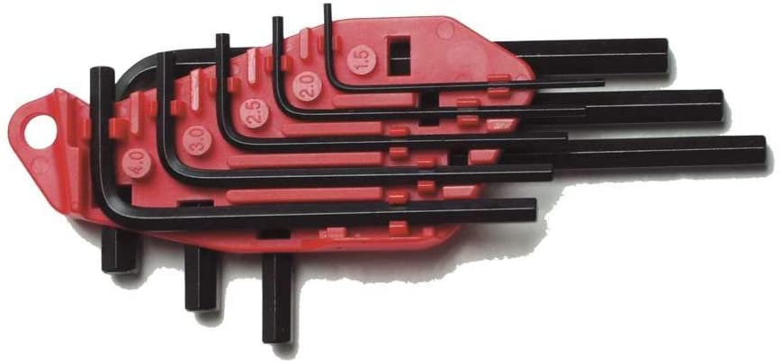 Stanley 8pc Metric Hex Key Set, Silver, 0-69-251, Set of 8 Metric (1.5-6mm)