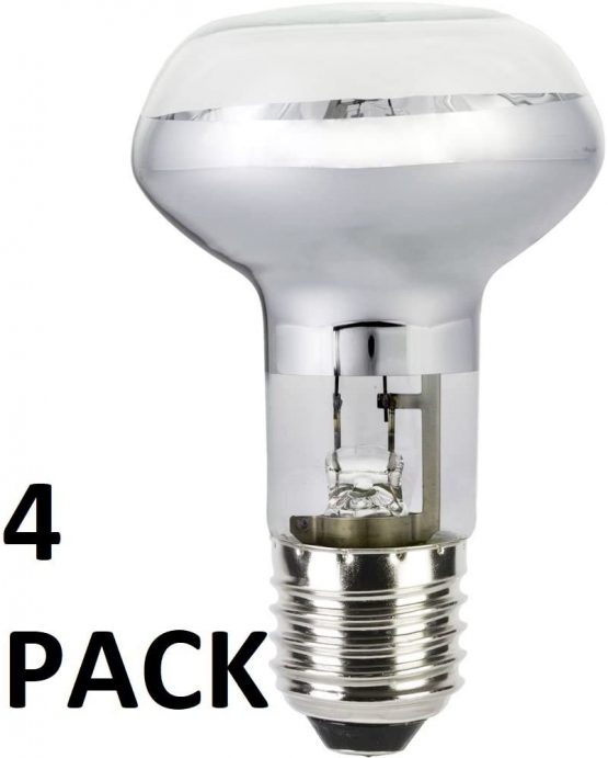 4pack R63 42w Dimmable Spotlight Reflector Eco Halogen Light Bulb 60w 