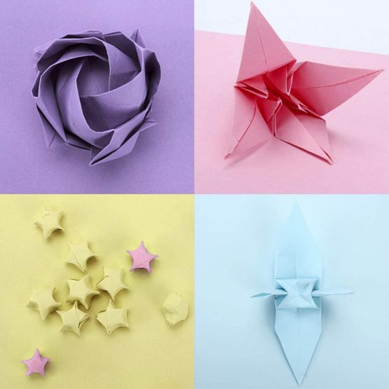 100 Sheets Double Sided A4 Paper, 10 Colour Craft Paper 100GSM for Arts and Crafts Projects - Image 4