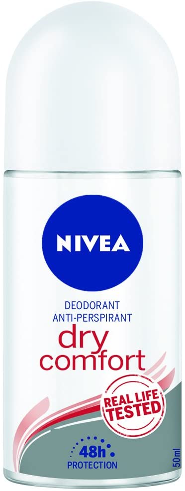 Nivea Dry Comfort Roll-On Deodorant - 50 ml, 50 ml (Pack of 1)