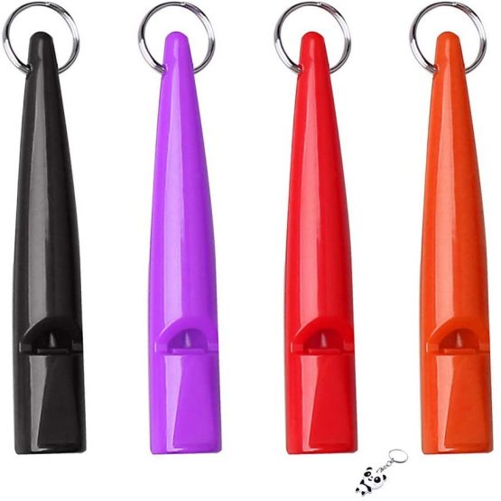 kuou 4 Pcs Professional Dog Whistles, Dog Training Whistle High Pitch Plastic Dog Whistles With Lanyard Keychain for Barking & Recall - Image 2