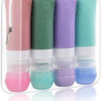 Silicone Travel Bottles, PYJR Travel toiletries, Leak Proof Makeup Liquid Travel Containers, for Shampoo, Toiletries, Lotion, Conditioner, 8Pcs (8PCS)