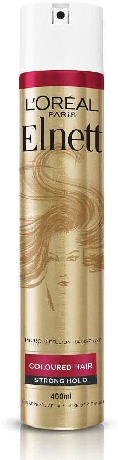L'Oreal Paris Elnett Hairspray for Coloured Hair UV 400 ml, 400 ml (Pack of 1)