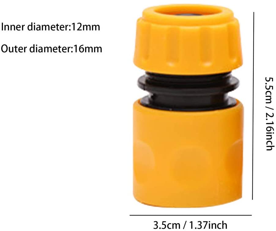 YAAVAAW 8 Pack Garden Hose Connector, Contains 4 Pack Hose End Connector & 4 Pack Double Male Hose Connector Extender - Image 2