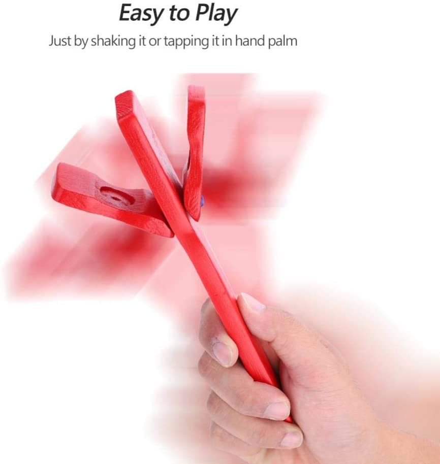 Castanet Clapper, Wooden Musical Percussion Castanets Lovely Clapper Educational Toy for Baby Early Learning - Image 2