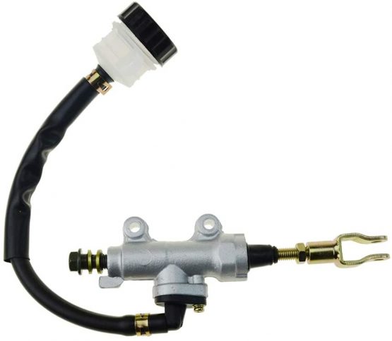 WOOSTAR Rear Foot Brake Master Cylinder with Fluid Reservoir Replacement for 110cc 125cc 150cc 200cc 250cc Taotao ATV 4 Wheeler Quad Dune Buggy Scooter