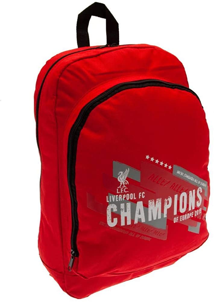Liverpool Fc Champions of Europe Backpack Rucksack Gym Sports Holdal, Red - Image 2