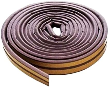 Merriway BH03411 (2 Pcs) StormSeal Door & Window V-Profile Draught Excluder, Self Adhesive EPDM Rubber Weatherstrip