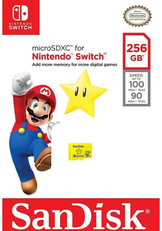 SanDisk microSDXC UHS-I card for Nintendo 256GB - Nintendo licensed Product - Image 3