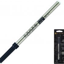 Cross 8910-1 Original Refill for Gel Ink Slim Rollerball Pen, Medium Point, Suitable For Selectip Pens, 1 Pack, Black