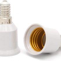Luminosa E14 to E27 Lamp Socket Adapter Converter Holder for LED Halogen Edison Energy Saving Smart Bulb (Pack of 2) / Convert Small Screw to Large Screw Convertor Adaptor/CE