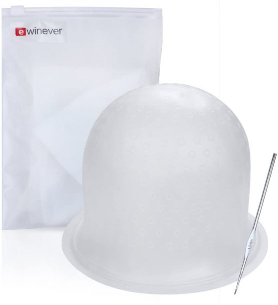 Highlighting Frosting Cap, Professional Salon Silicone Hairdressing Tools, with Coloring Hair Hook