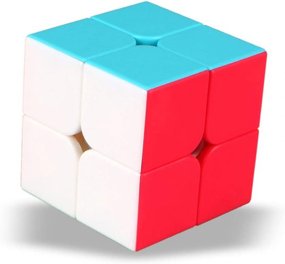 TOYESS Speed Cube 2x2 Stickerless, Smooth Magic Cube 2x2x2, Professional Puzzle Cube, Brain Teasers Toys for Kids & Adults