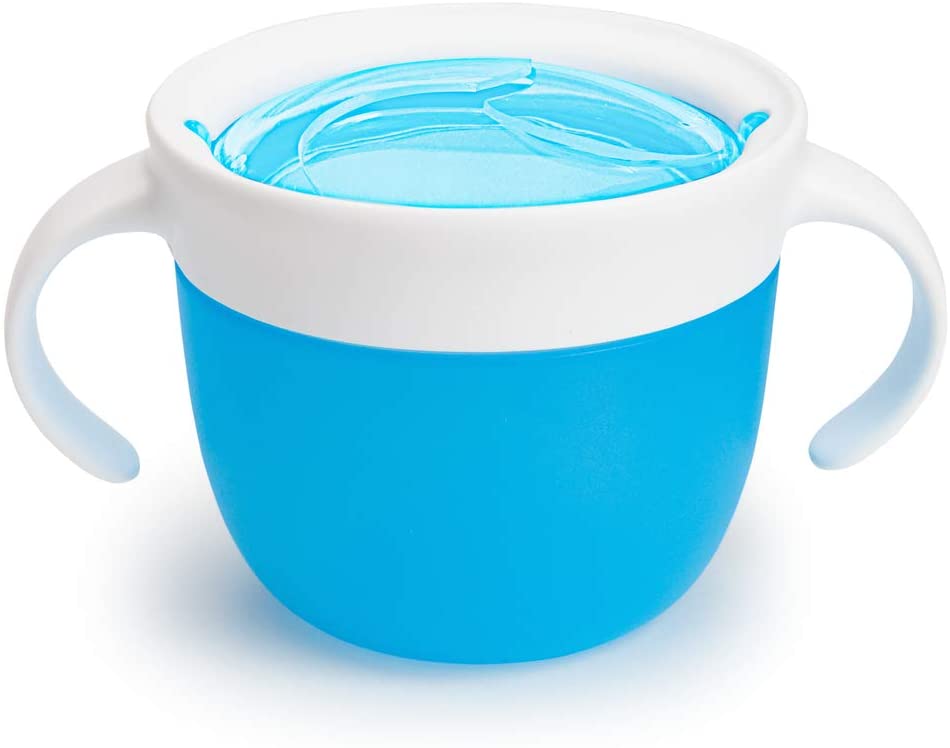 Munchkin 2-Piece Snack Catchers - Toddler Snack Box & Baby Weaning Pot - BPA Free, No-Spill - Blue/Green, Blue, Green, 2 count - Image 3
